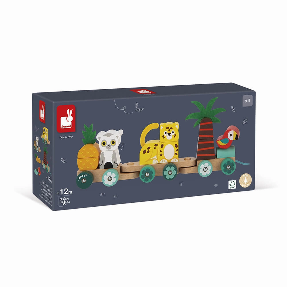 Babykids_Janod_Toys Janod Tropik - Pull - Along Tropical Train