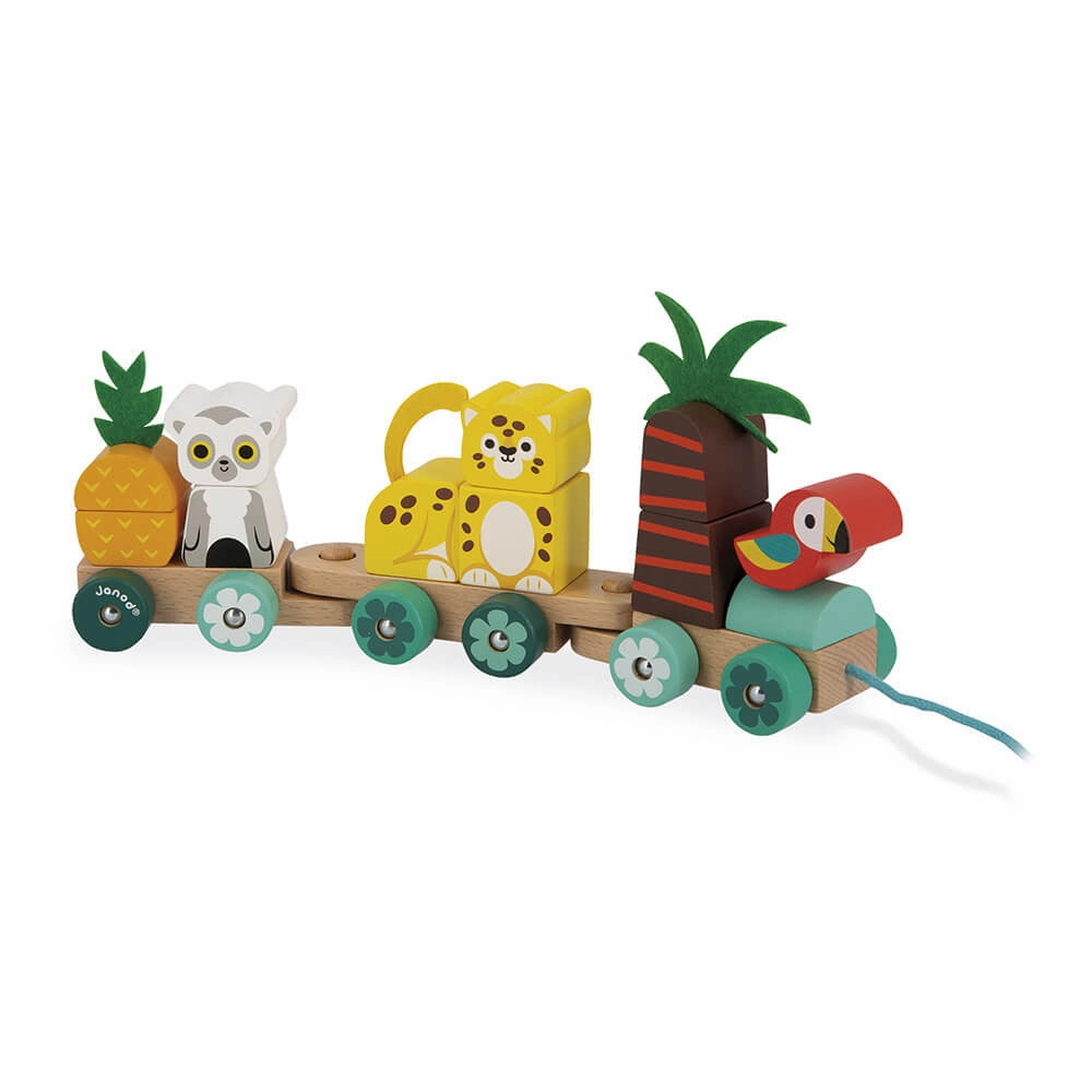 Babykids_Janod_Toys Janod Tropik - Pull - Along Tropical Train
