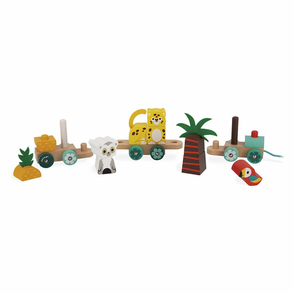 Babykids_Janod_Toys Janod Tropik - Pull - Along Tropical Train