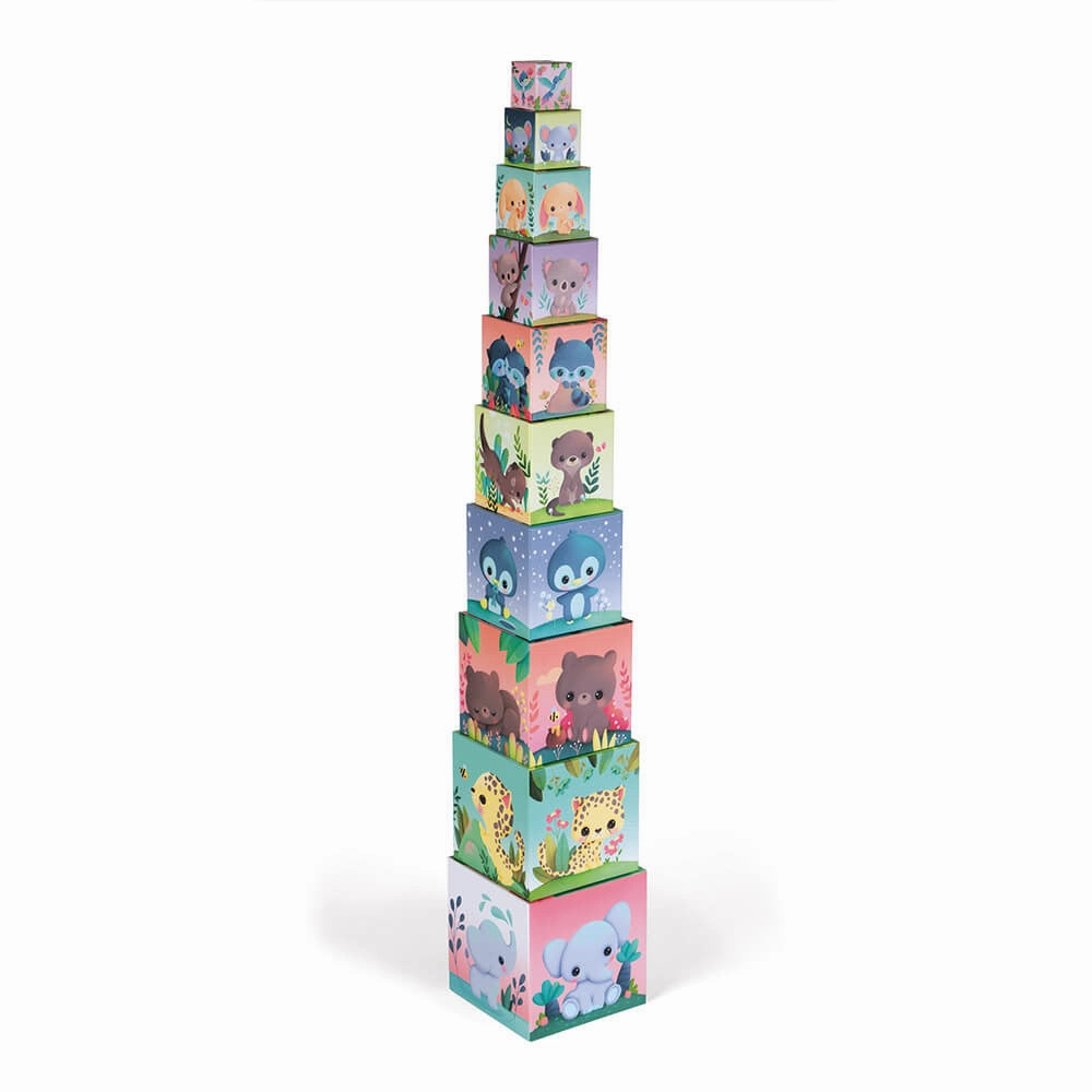 Babykids_Janod_Toys Janod Ultra-Cute Animals Square Stacking