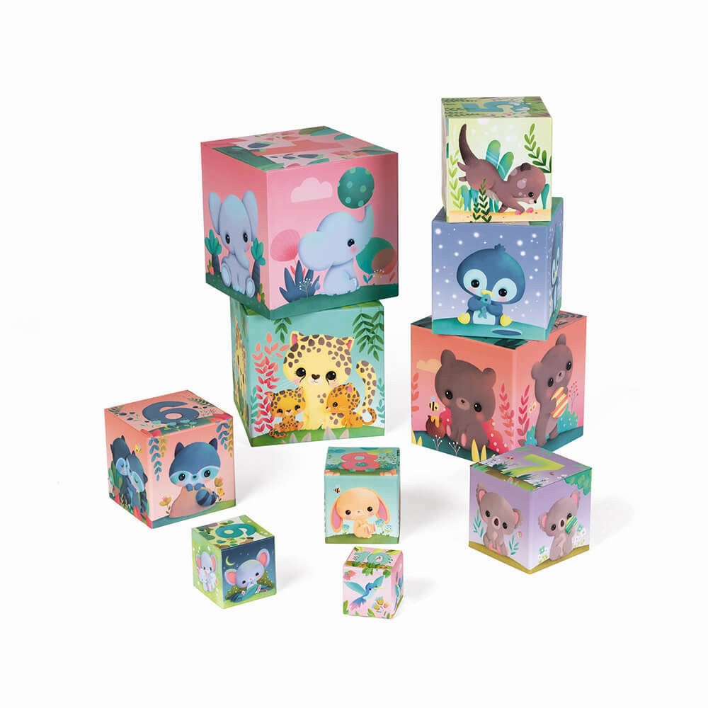 Babykids_Janod_Toys Janod Ultra-Cute Animals Square Stacking