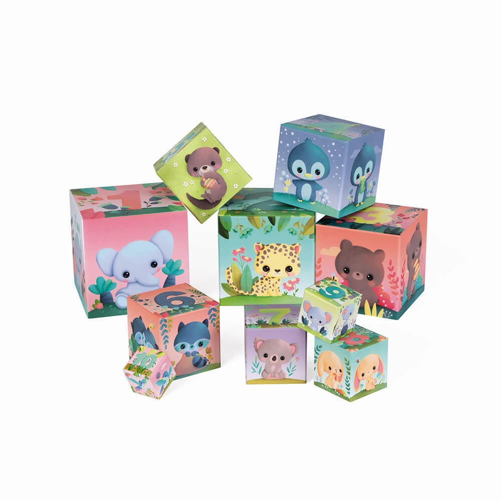 Babykids_Janod_Toys Janod Ultra-Cute Animals Square Stacking