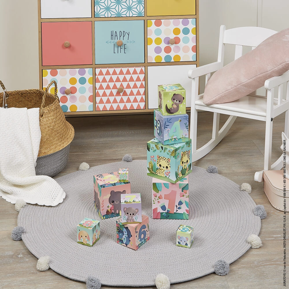Babykids_Janod_Toys Janod Ultra-Cute Animals Square Stacking