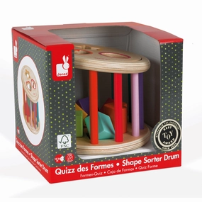 Babykids_Janod_Toys Janod Wood Shape Sorter Drum