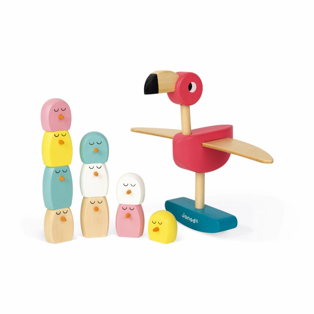 Babykids_Janod_Toys Janod Zigolos Balancing Game - Flamingo