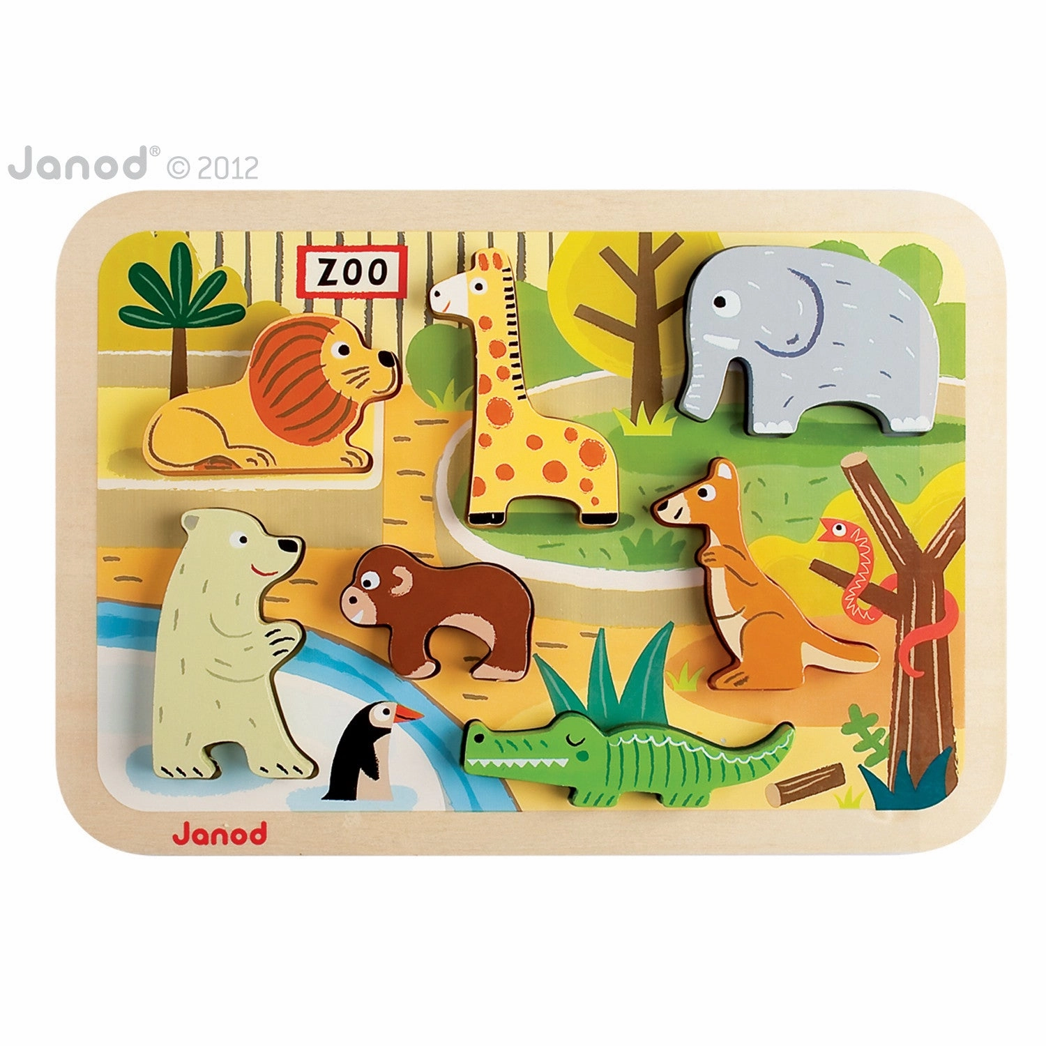 Babykids_Janod_Toys Janod Zoo Chunky Puzzle