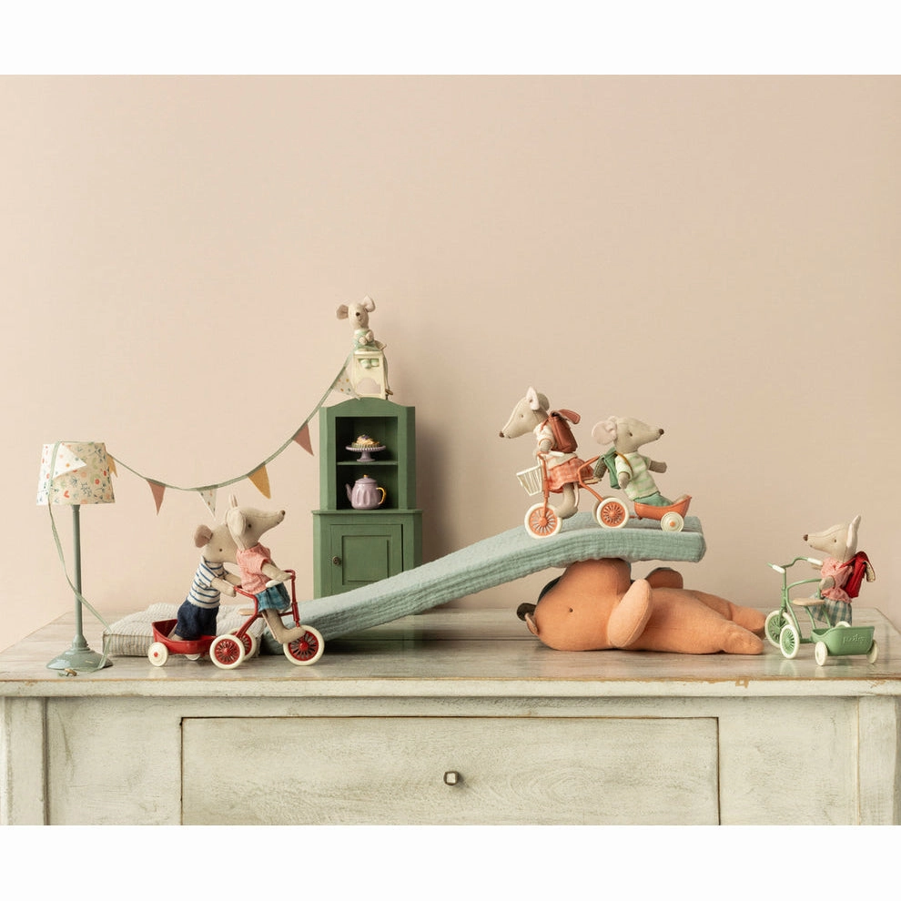 Babykids_Maileg_Toys Maileg Abri  Tricycle, Mouse - Coral
