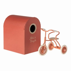 Babykids_Maileg_Toys Maileg Abri  Tricycle, Mouse - Coral