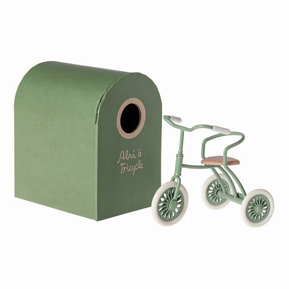 Babykids_Maileg_Toys Maileg Abri  Tricycle, Mouse - Green