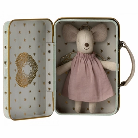 Babykids_Maileg_Toys Maileg Angel Mouse in Suitcase