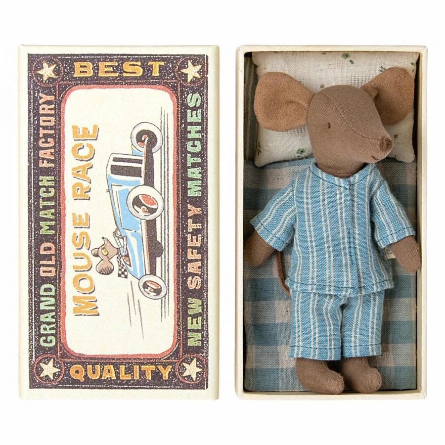 Babykids_Maileg_Toys Maileg Big Brother Mouse in Matchbox