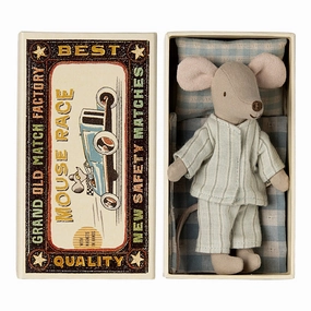 Babykids_Maileg_Toys Maileg Big Brother Mouse in Matchbox