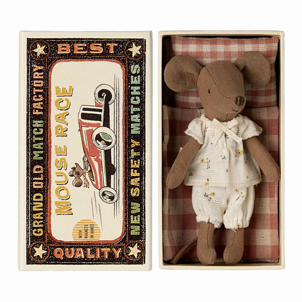 Babykids_Maileg_Toys Maileg Big Sister Mouse in Matchbox