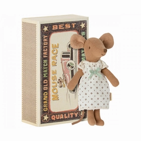 Babykids_Maileg_Toys Maileg Big Sister Mouse in Matchbox
