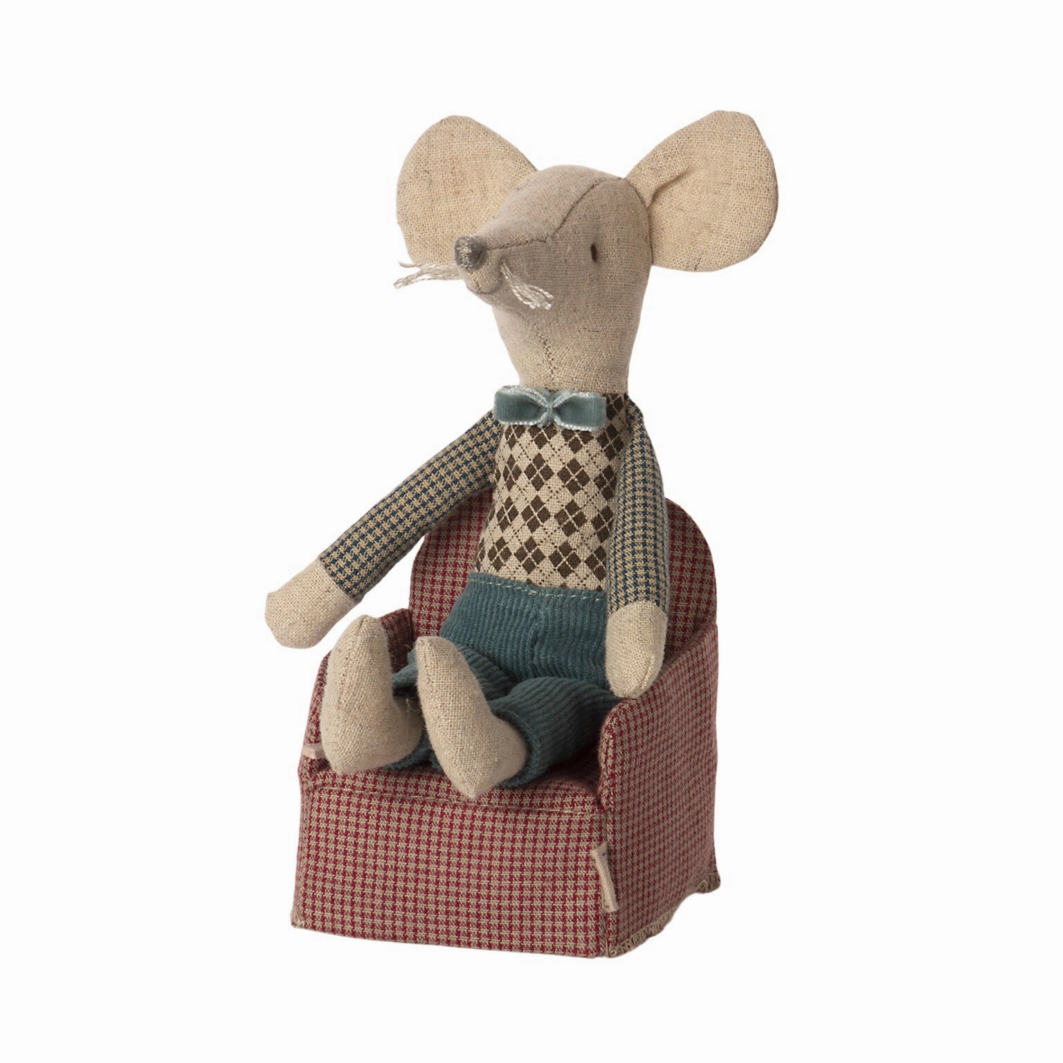 Babykids_Maileg_Toys Maileg Chair, Mouse - Red