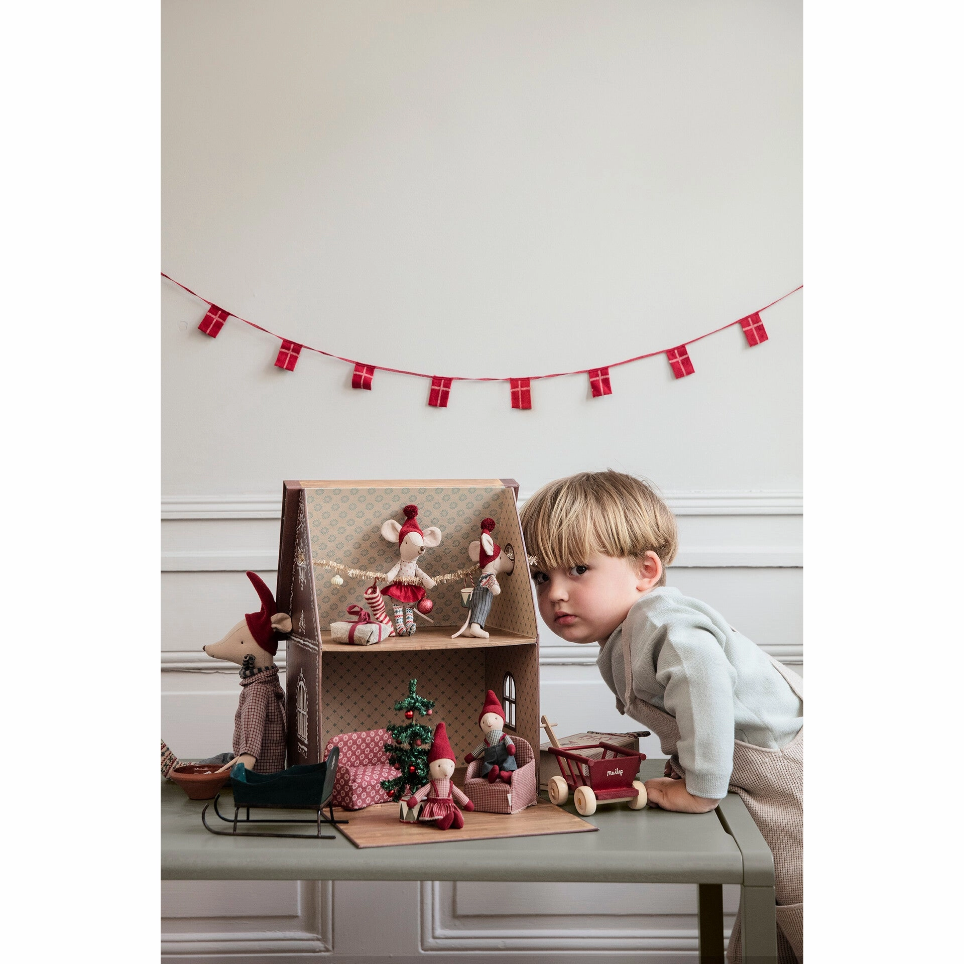 Babykids_Maileg_Toys Maileg Chair, Mouse - Red