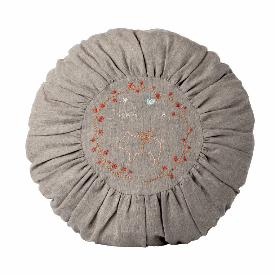 Babykids_Maileg_Toys Maileg Cushion, Round Large Pig