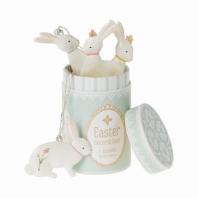 Babykids_Maileg_Toys Maileg Easter Bunny Ornaments, 5 pcs.