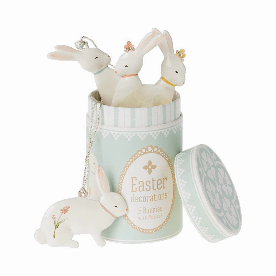 Babykids_Maileg_Toys Maileg Easter Bunny Ornaments, 5 pcs.