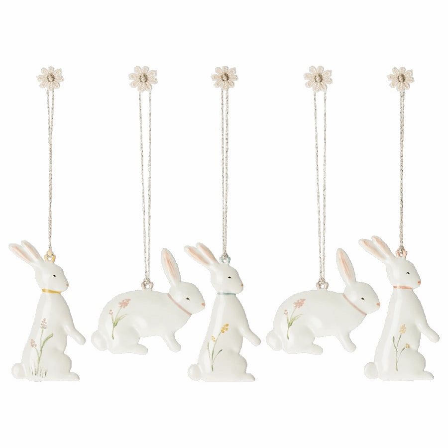Babykids_Maileg_Toys Maileg Easter Bunny Ornaments, 5 pcs.
