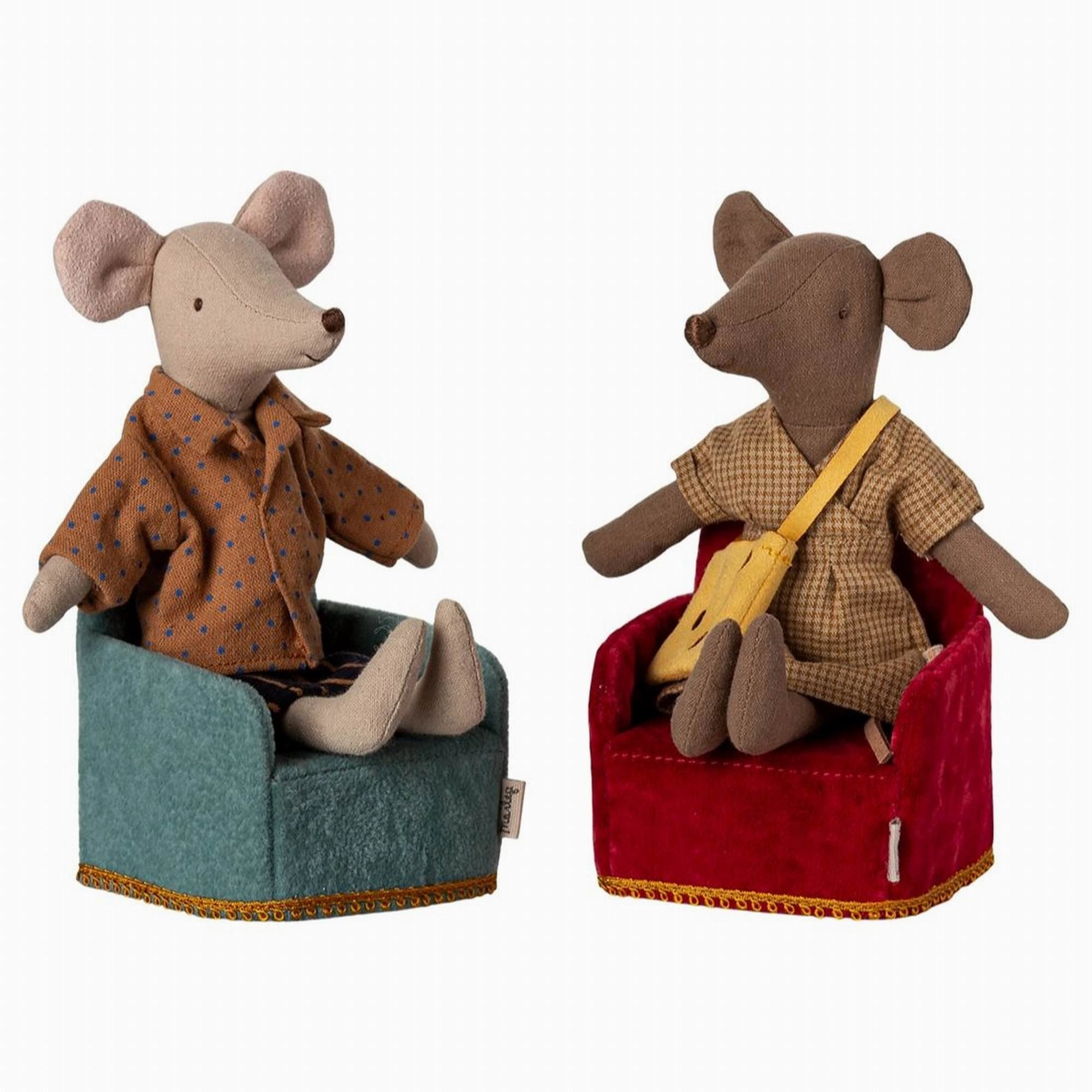 Babykids_Maileg_Toys Maileg Folding Chair, Mouse  Red