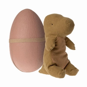 Babykids_Maileg_Toys Maileg Gantosaurus in Egg, Medium - Dark Ocher