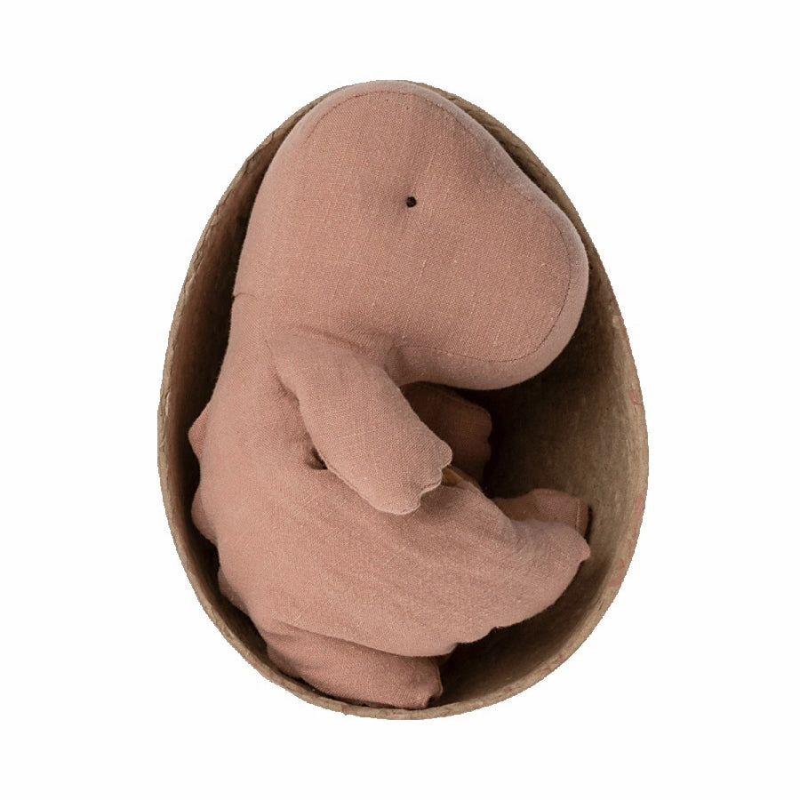 Babykids_Maileg_Toys Maileg Gantosaurus in Egg, Small - Old Rose