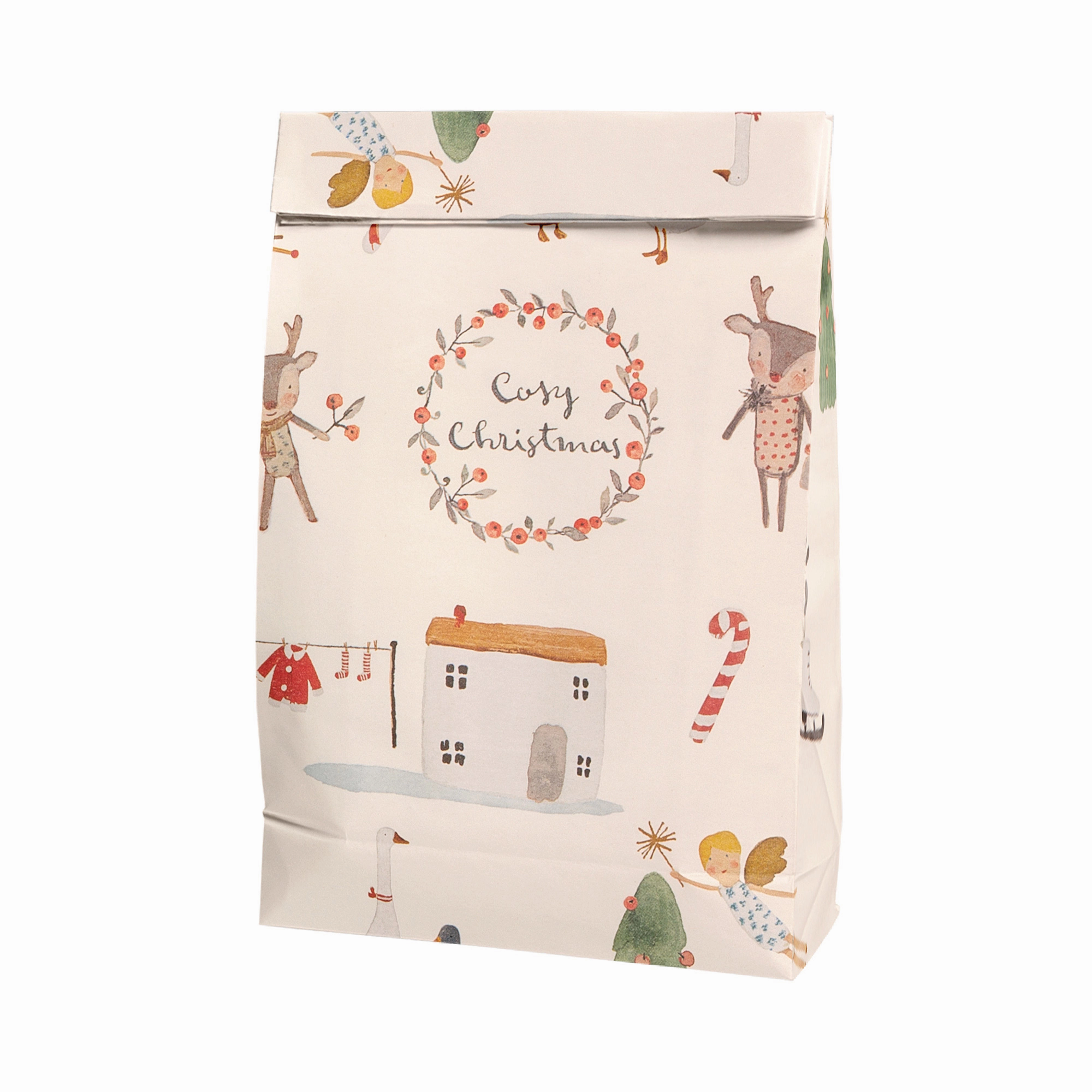 Babykids_Maileg_Toys Maileg Gift Bag Cosy Christmas Off White (5pcs)