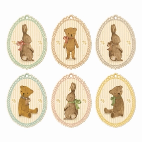 Babykids_Maileg_Toys Maileg Gift Tags, Bunnies and Teddies 12 pcs.