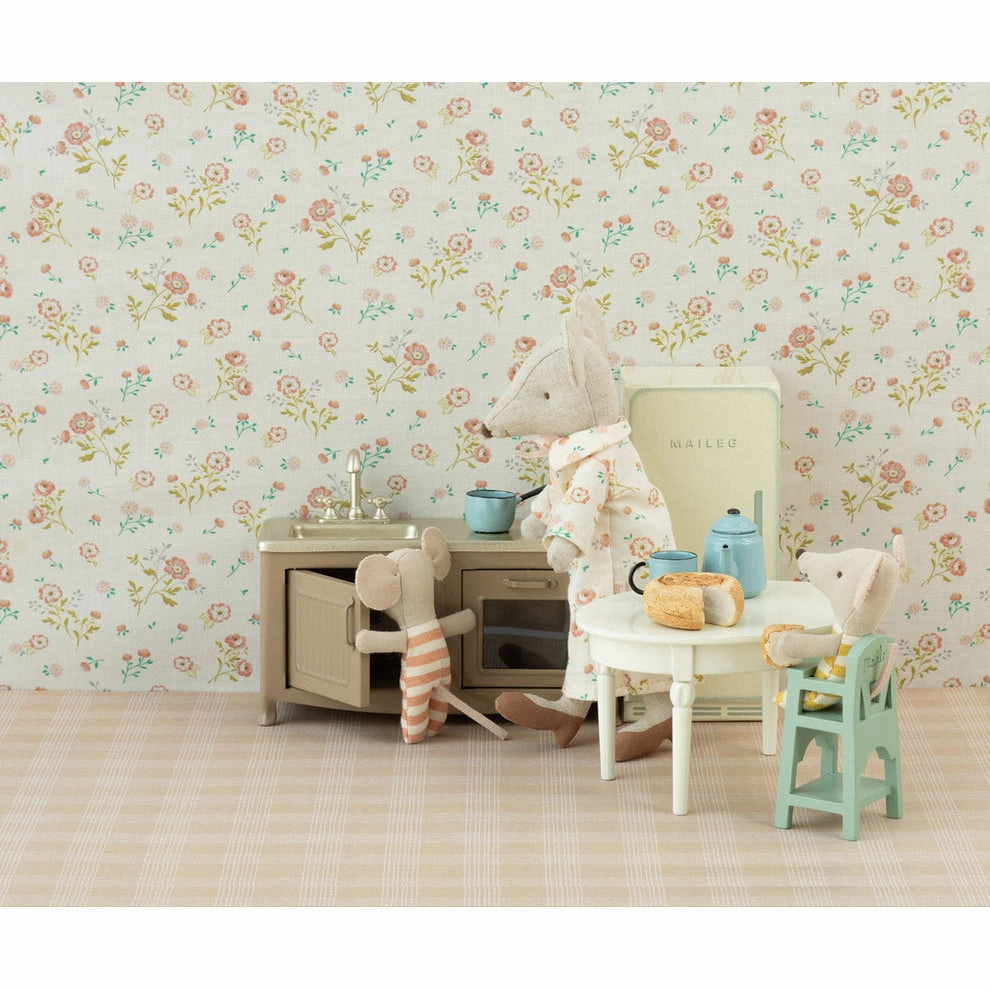 Babykids_Maileg_Toys Maileg High Chair, Mouse - Mint