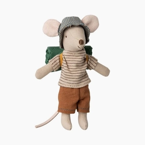 Babykids_Maileg_Toys Maileg Hiker Mouse, Big Brother  Thin Stripes