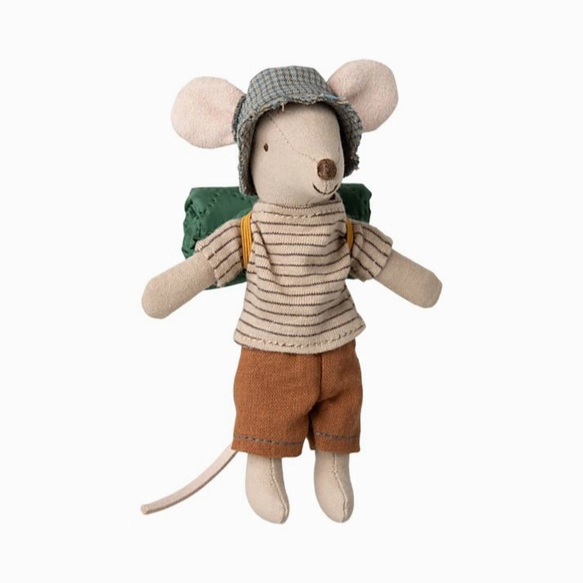 Babykids_Maileg_Toys Maileg Hiker Mouse, Big Brother  Thin Stripes