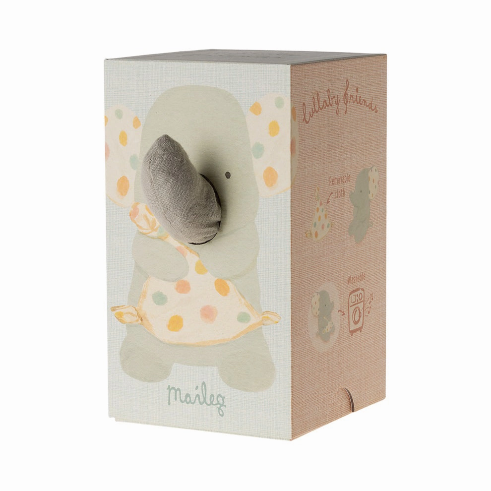 Babykids_Maileg_Toys Maileg Lullaby Friends, Elephant - Iron Grey
