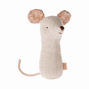 Babykids_Maileg_Toys Maileg Lullaby Friends, Mouse Rattle - Nature