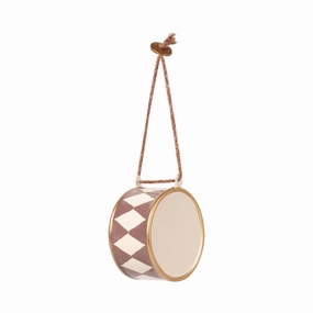 Babykids_Maileg_Toys Maileg Metal Ornament, Large Drum - Dusty Grape