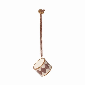 Babykids_Maileg_Toys Maileg Metal Ornament, Small Drum - Dusty Grape