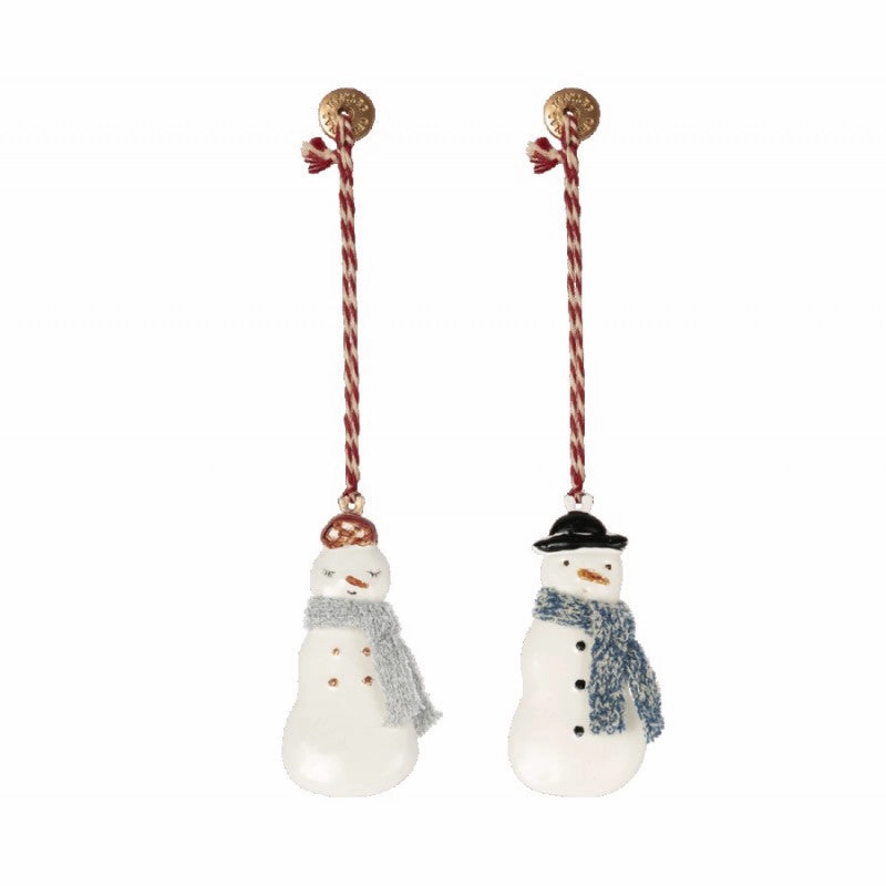 Babykids_Maileg_Toys Maileg Metal Ornament, Snowman (1pc)