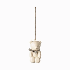 Babykids_Maileg_Toys Maileg Metal Ornament, Teddy Bear  Off White/Blue