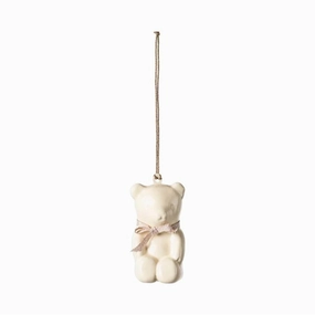 Babykids_Maileg_Toys Maileg Metal Ornament, Teddy Bear  Off White/Rose