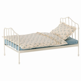 Babykids_Maileg_Toys Maileg Miniature Bed, Mini - Blue