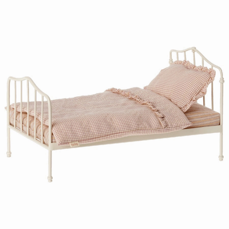 Babykids_Maileg_Toys Maileg Miniature Bed, Mini - Purple