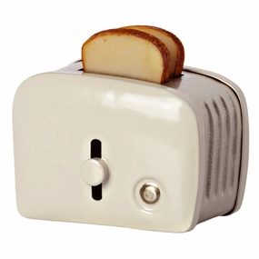 Babykids_Maileg_Toys Maileg Miniature Toaster & Bread Off White