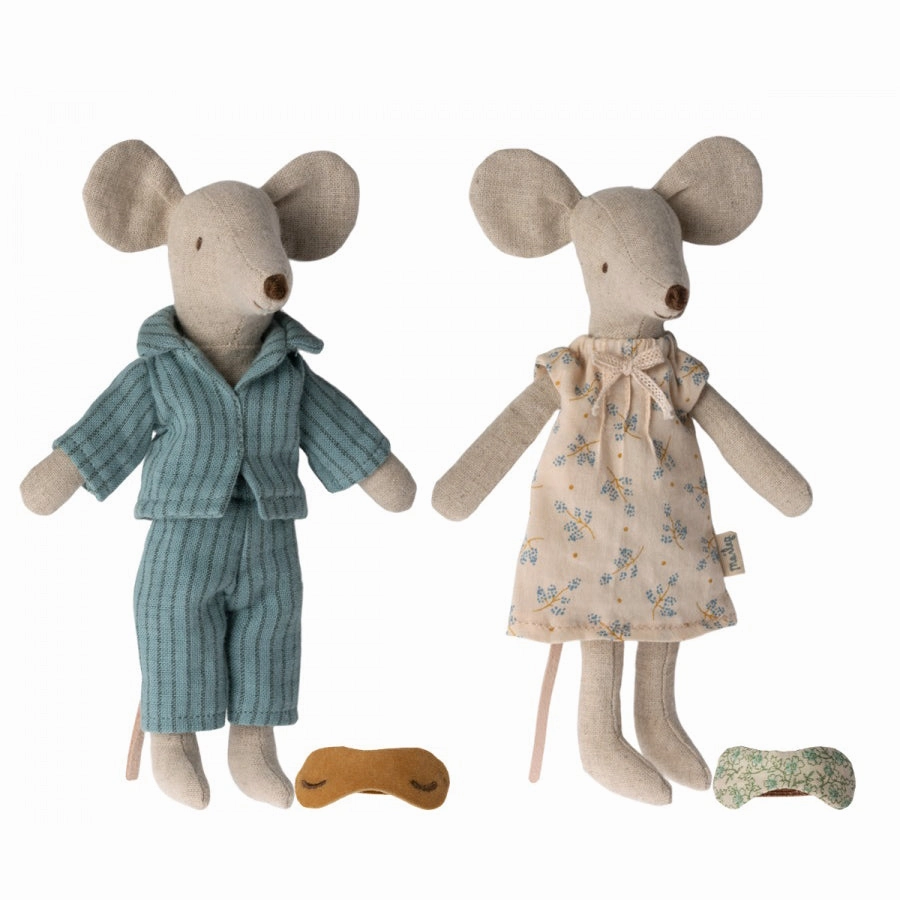 Babykids_Maileg_Toys Maileg Mum and Dad Mice in Cigarbox