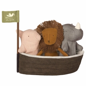 Babykids_Maileg_Toys Maileg Noahs Ark with 3 Mini Animals