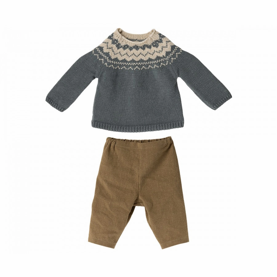 Babykids_Maileg_Toys Maileg Pants and Knitted Sweater, Size 5