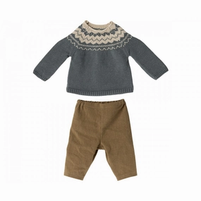 Babykids_Maileg_Toys Maileg Pants and Knitted Sweater, Size 5