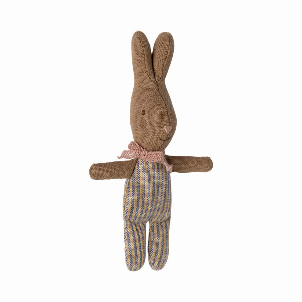 Babykids_Maileg_Toys Maileg Rabbit, My - Rose/Blue Check