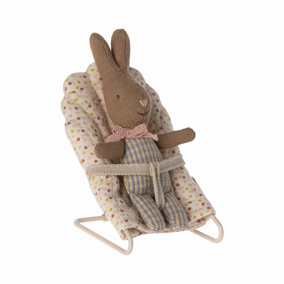 Babykids_Maileg_Toys Maileg Rabbit, My - Rose/Blue Check
