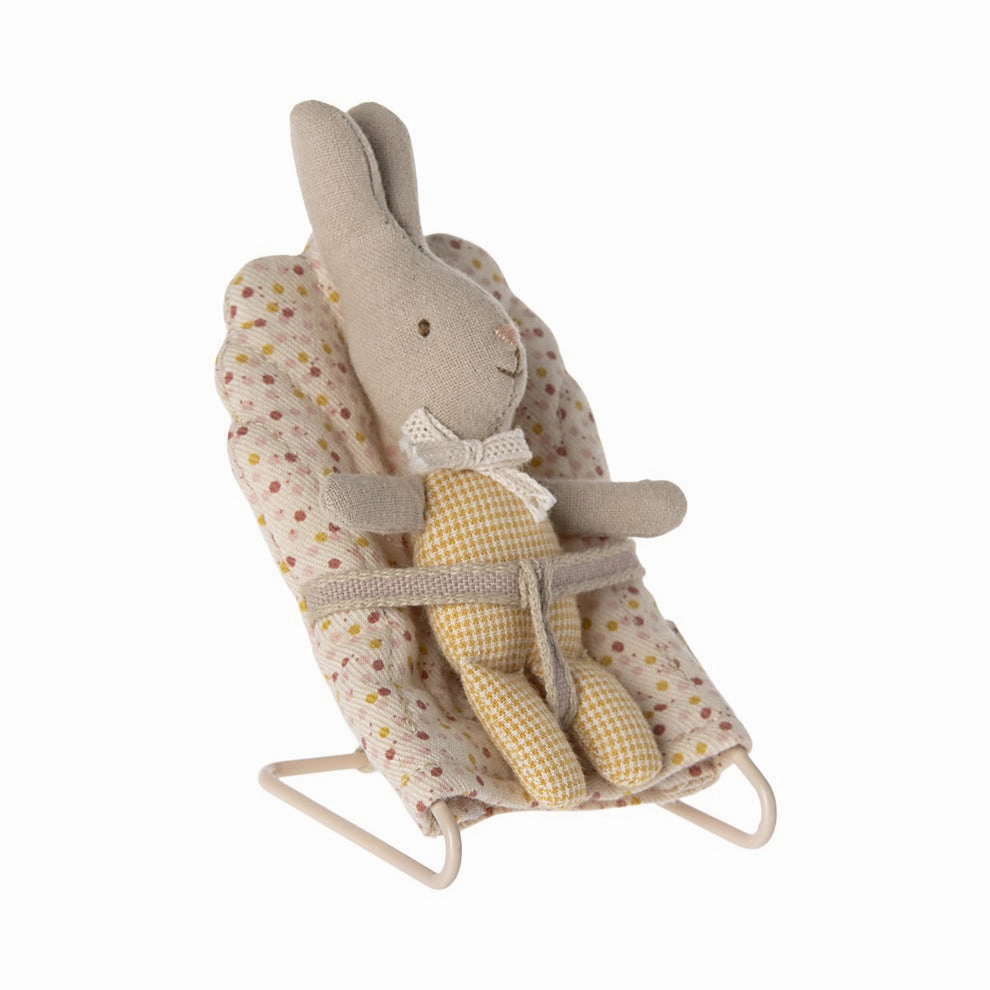 Babykids_Maileg_Toys Maileg Rabbit, My - Yellow Check
