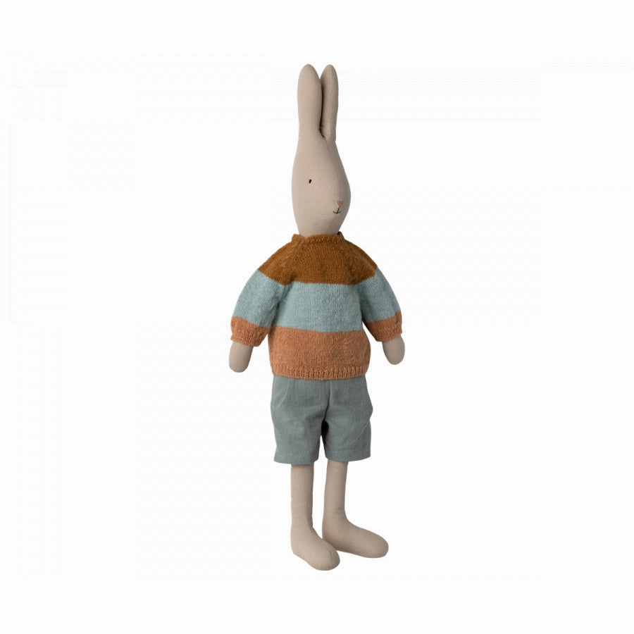 Babykids_Maileg_Toys Maileg Rabbit Size 5, Classic - Sweater and Shorts